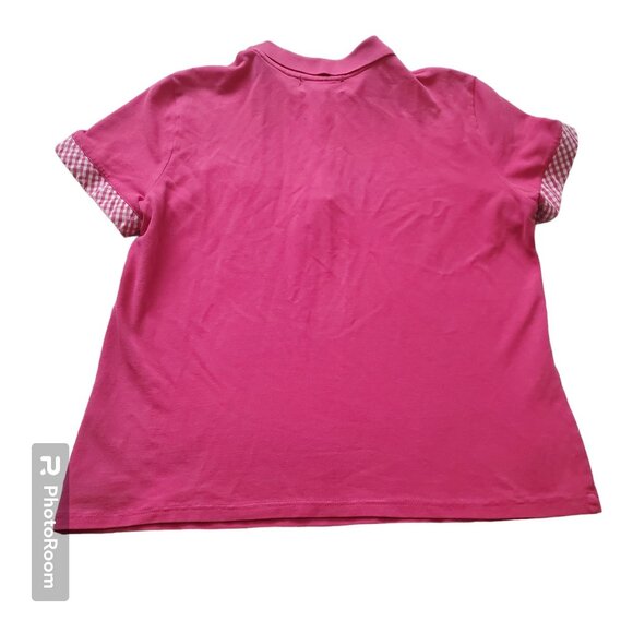 Vintage L-RL Lauren Active Ralph lauren shirt Sz Large pink Collared short sleev - Picture 2 of 13